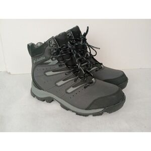 Columbia Men's 10.5 Wide Gunnison II Boots Black Gray Waterproof Omni-Heat Snow